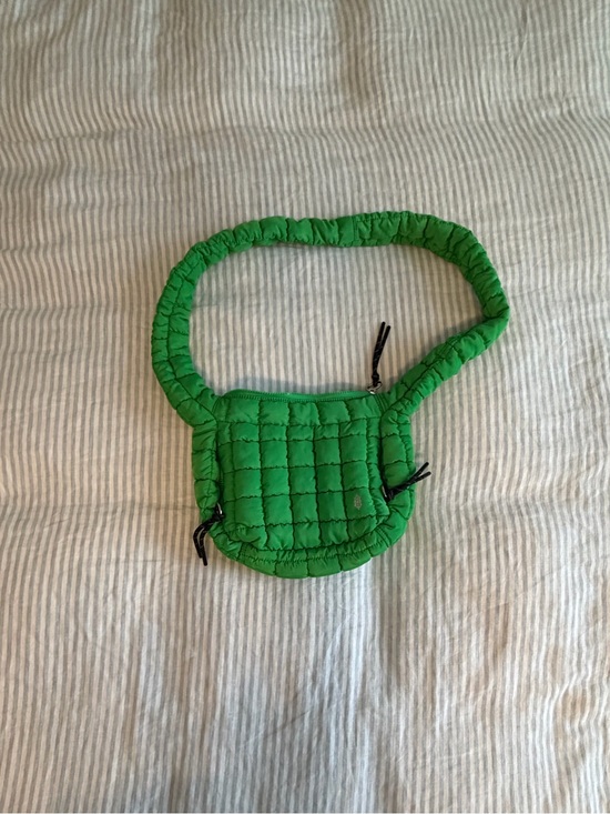 Handbags - Free People Green Quilted Shoulder Bag - Women's Crossbody